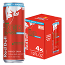 Red Bull Red Edition Sugar Free Energy Drink, Watermelon 4Pk