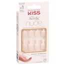 KISS Acrylic French Nude Nails,  Real Short, Breathtaking