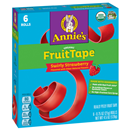 Annie's Organic Fruit Tape Swirly Strawberry 6Ct