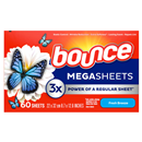 Bounce WrinkleGuard Mega Dryer Sheets, Fabric Softener and Wrinkle Releaser Sheets, Outdoor Fresh Scent