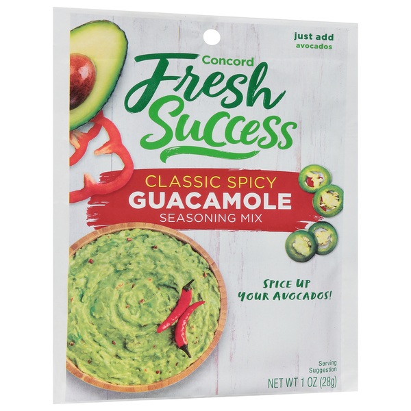 Concord Fresh Success Classic Spicy Guacamole Seasoning Mix 1 oz
