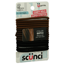 Scunci Color Match No Damage Brunette Hair Elastics