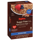 Hy-Vee Sugar Free Maple & Brown Sugar Instant Oatmeal 8-0.98oz Packets