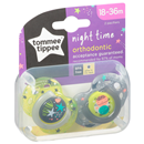 Tommee Tippee Night Time  Orthodontic Pacifier, 18-36m