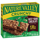 Nature Valley Crunchy Oats 'N Dark Chocolate Granola Bars, 1.49 oz, 6 count