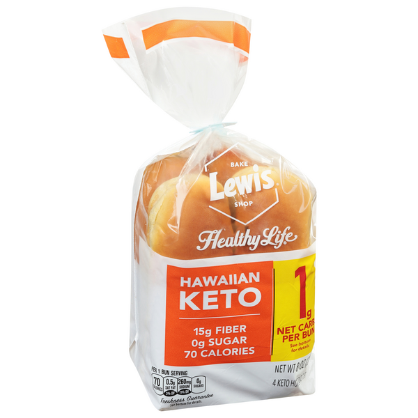 Healthy Life Hawaiian Keto Hot Dog Buns 4Ct | Hy-Vee Aisles Online