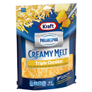 Kraft Shredded Triple Cheddar Cheese Blend with a Touch of Philadelphia
