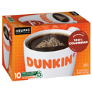 Dunkin Donuts 100% Colombian Medium Roast K-cup Pods 10 Pack