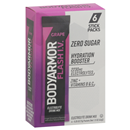 BodyArmor Flash I.V. Electrolyte Drink Mix, Zero Sugar, Grape, 6-0.25 oz Packets