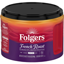 Folgers French Roast Ground Coffee, Medium-Dark Roast, 22.6 Oz. Canister