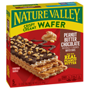 Nature Valley Crispy Creamy Wafer Bar, Peanut Butter Chocolate 5-1.3oz Bars