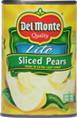 Del Monte Lite Sliced Pears In Extra Light Syrup