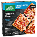 Healthy Choice Flatbread Pizza, Cauliflower Crust, BBQ Seasoned Chicken