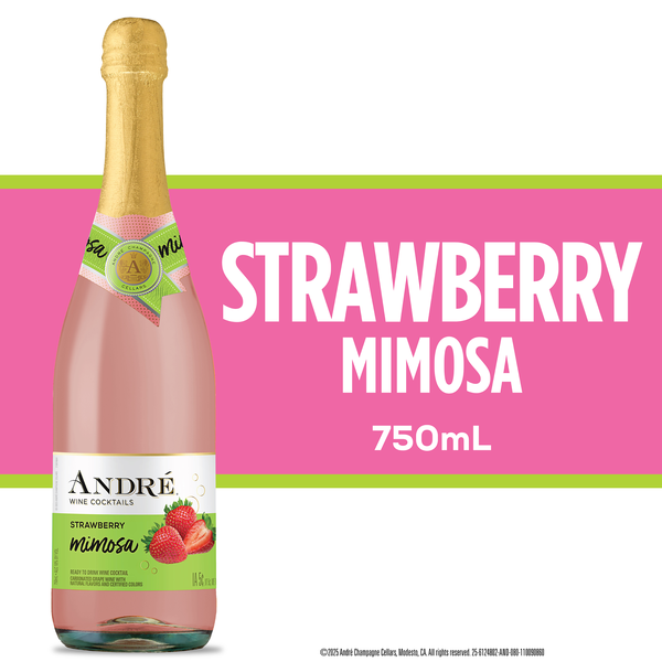 Andre Strawberry Mimosa Sparkling Wine Cocktail | Hy-Vee Aisles
