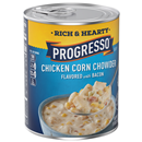 Progresso Rich & Hearty Chicken Corn Chowder Flavored with Bacon Soup