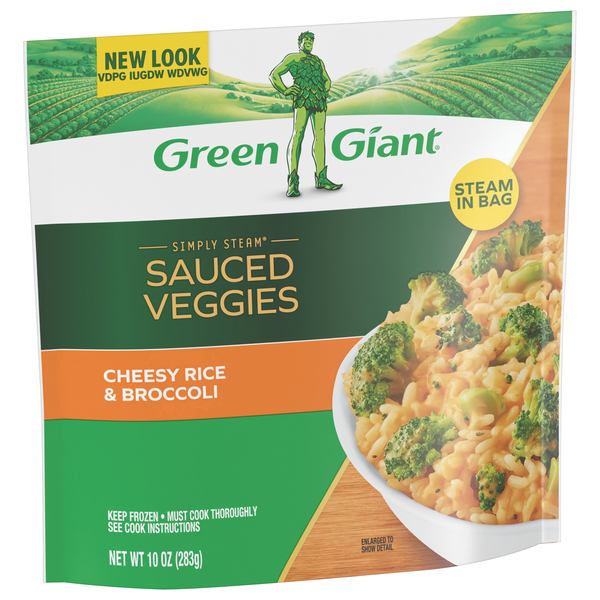 Green Giant Simply Steam Lightly Sauced Cheesy Rice & Broccoli 10
