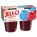 Jell-O Sugar Free Raspberry Low Calorie Gelatin Snacks 4Ct