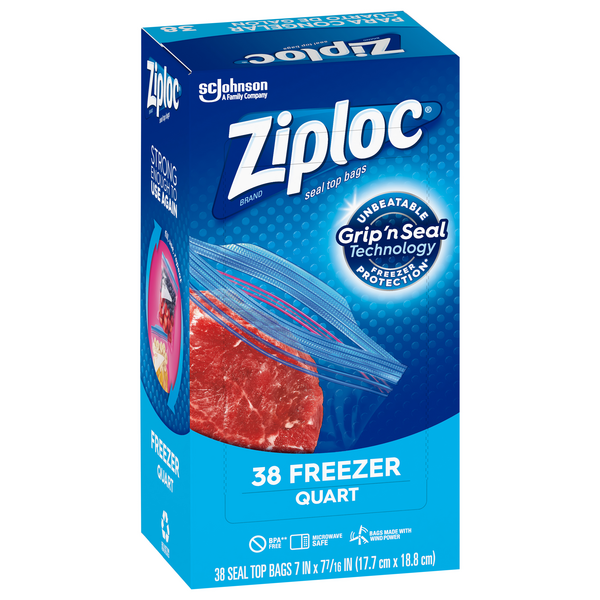 ziplock freezer
