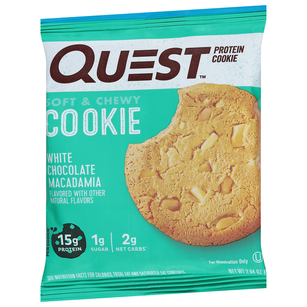 Quest Protein Cookie, White Chocolate Macadamia, Soft & Chewy | Hy
