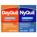 Vicks NyQuil Cold & Flu Nighttime Relief and DayQuil Cold & Flu Multi-Symptom Relief Convenience Pack