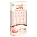 KISS Acrylic French Nude Nails,  Real Short, Breathtaking