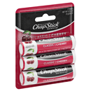 Chapstick Classic Cherry Lip Balm Tube, 3-0.15 oz