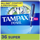 Tampax Pearl Plastic Super Absorbency Unscented Tampons