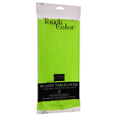 Touch of Color Tablecover, Plastic, Fresh Lime