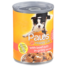 Paws Premium with Beef Cuts in Gravey Dog Food
