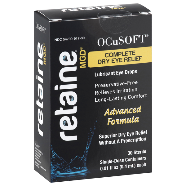 Retaine Complete Dry Eye Relief, Single-Dose Containers Lubricant Eye ...
