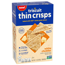 Triscuit Thin Crisps White Cheddar Whole Grain Wheat Crackers