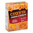 Crav'N Flavor Cheese Crackers, Extra Toasty