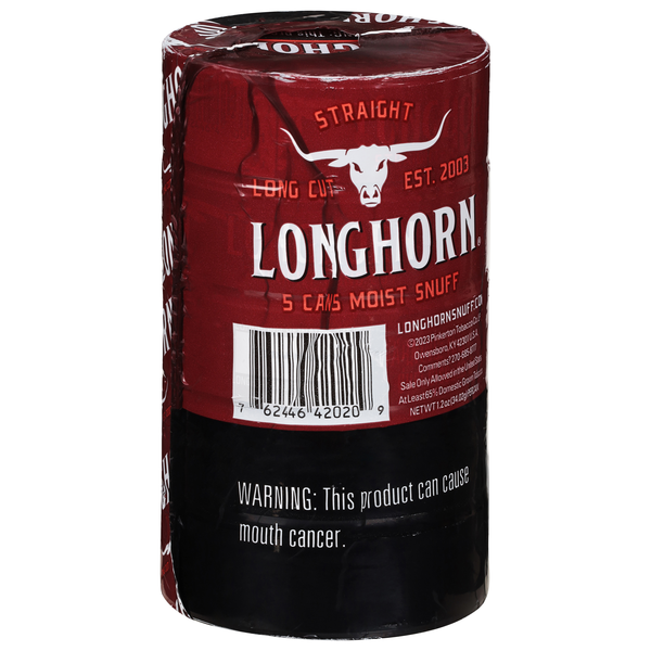 longhorn tobacco tubs price Longhorn Long Cut Straight Moist Snuff Tobacco 5Cy