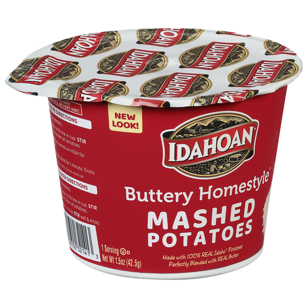 Idahoan Buttery Homestyle Mashed Family Size Potatoes, 8oz (Pack of 8)