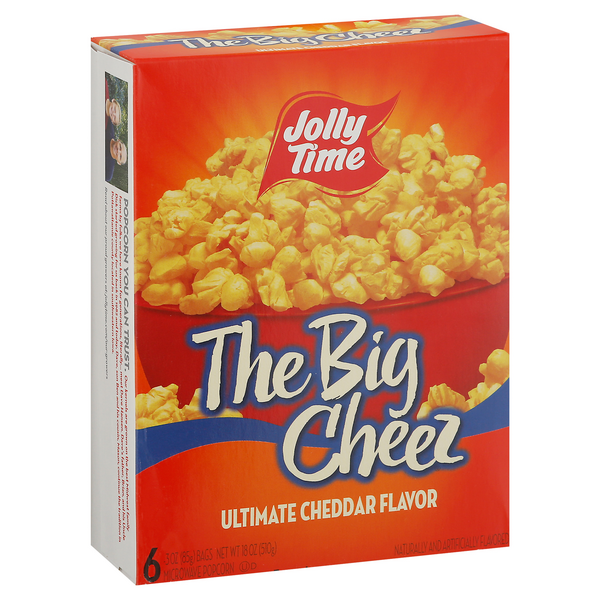 Jolly Time The Big Cheez Ultimate Cheddar Microwave Popcorn 6-3 Oz