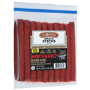 Old Wisconsin Sausage Sticks, Hot & Spicy, Medium Heat