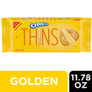 Oreo Thins Golden Sandwich Cookies, Family Size