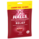 Halls Relief Cherry Flavor Cough & Sore Throat Drops