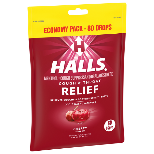 sore throat drops halls