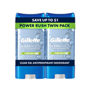 Gillette Clear Gel Power Rush Anti-Perspirant Deodorant 2-3.8 oz