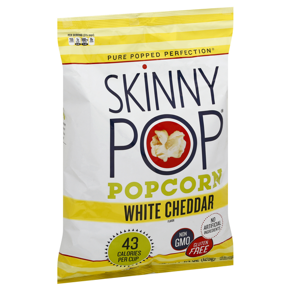 Skinny Pop Sea Salt & Pepper Popcorn 4.4 Oz, Popped
