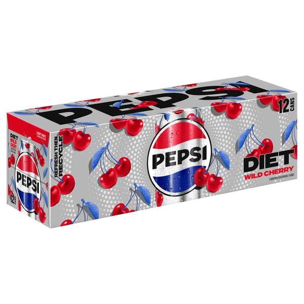 Diet Pepsi Wild Cherry Cola 12 Pack | Hy-Vee Aisles Online Grocery
