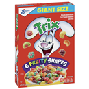 GM Trix Sweetened Corn Puffs, 6 Fruity Shapes, Giant Size