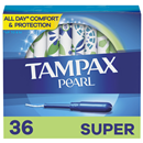 Tampax Pearl Plastic Super Absorbency Unscented Tampons