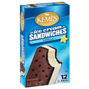 Kemps Vanilla Flavored Ice Cream Sandwiches 12ct