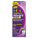 Allegra Children's 12Hr Non-Drowsy Antihistamine Liquid, Grape