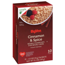 Hy-Vee Cinnamon & Spice Instant Oatmeal, 10-1.51 oz Packets