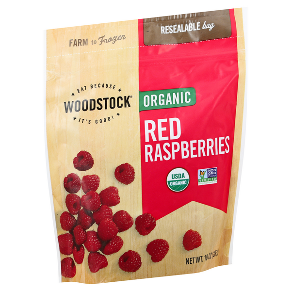 Woodstock Organic Red Raspberries 10 oz | Hy-Vee Aisles Online Grocery ...