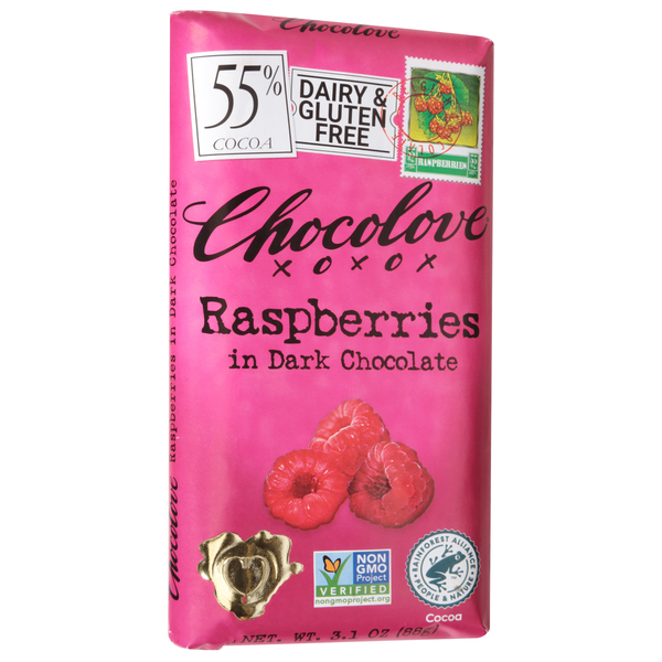 choco.and.love様　クリアランスSALE　ムーンモスブラックピンク Chocolove 55% Cocoa Raspberries Dark Chocolate 3.1 oz | Hy-Vee