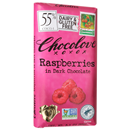Chocolove Dark Chocolate, Raspberries, 55% Cocoa
